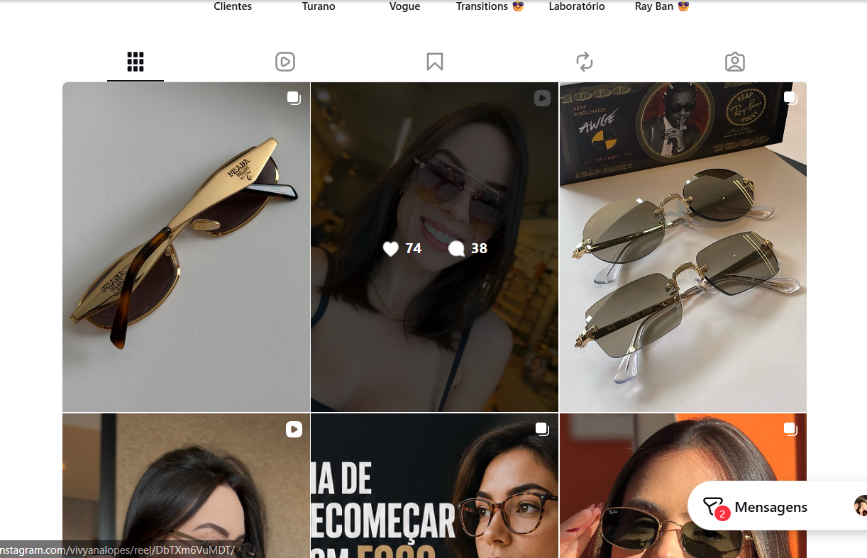 Armação Aviador Metal VIP